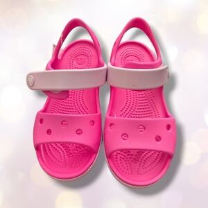 Crocs Crocband C12 Size 12 Bayaband Sandal K Girls Pink Sandals  Open Toe